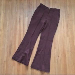 Urban outfitters 70s style chocolate stretchy flare pant M hippie boho